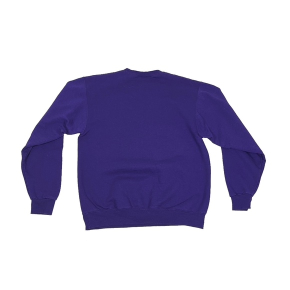 New York University NYU Champion Authentic Crewneck Purple Sweatshirt - Picture 5 of 5